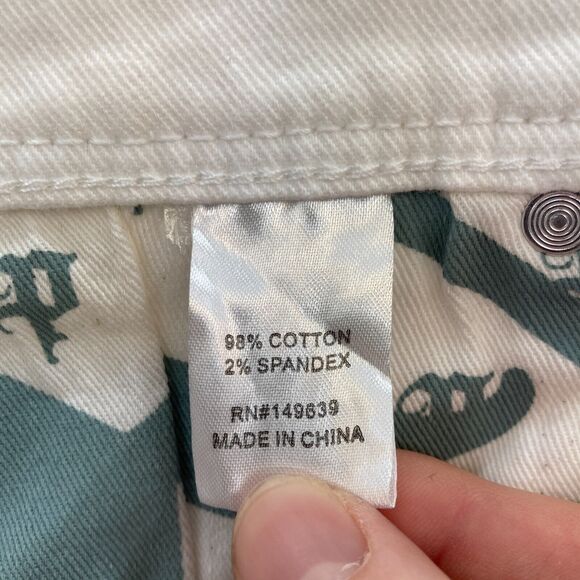 Preme Jeans Mens 40x34 Semi Stacked Fit Cargo Utility White Distressed Denim Y2K - Picture 7 of 15